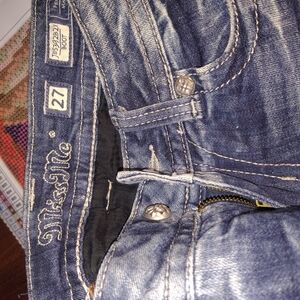 Miss Me Dark Blue Denim Jeans